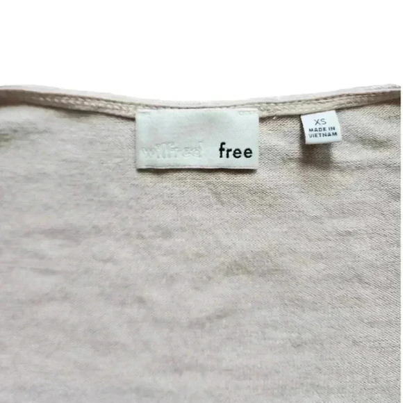 Aritzia Wilfred Free Marcoux Dress Light Taupe Jersey Women's size Extra Small - Picture 9 of 13